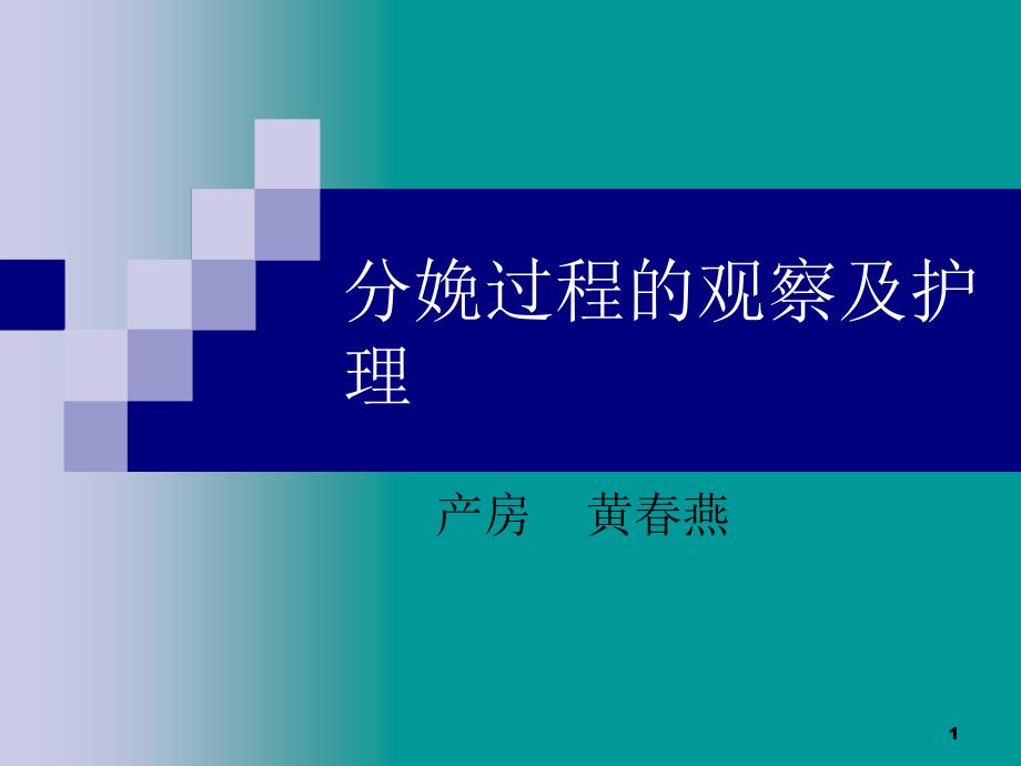 分娩过程的观察及护理课件_第1页