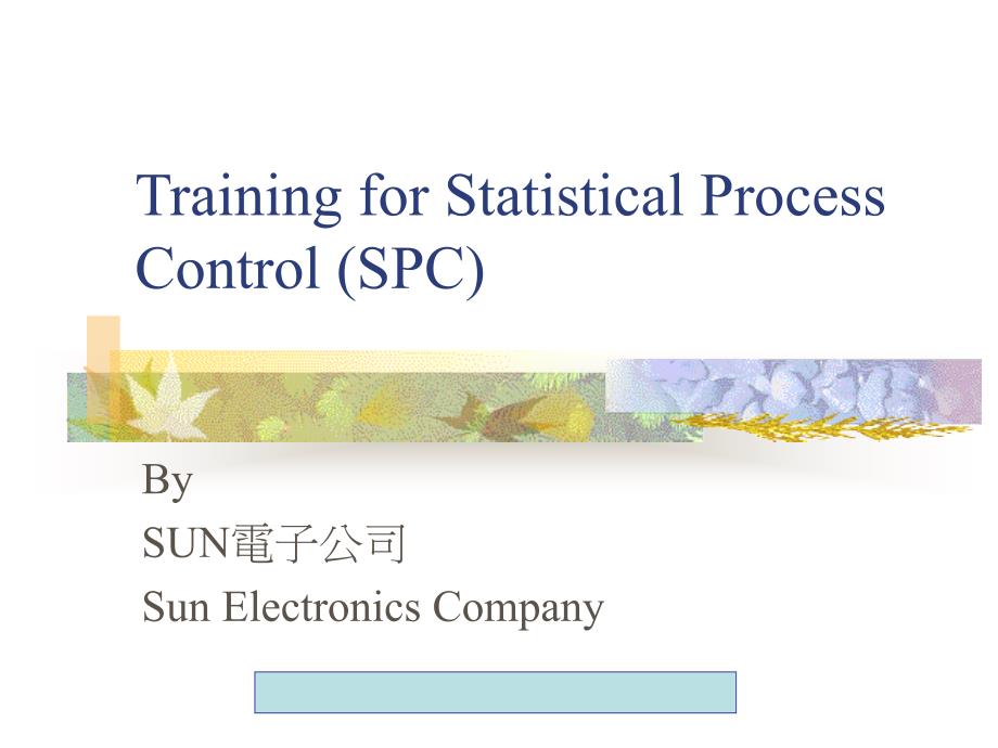 某电子公司SPC统计制程管制_第1页