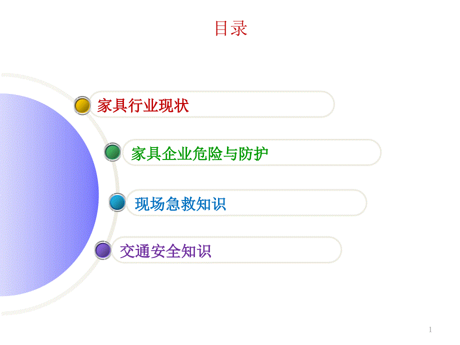 家具行业安全生产培训课件_第1页