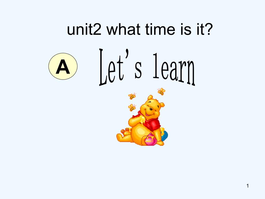 人教PEP版英语四下《Unit-2-What-Time-Is-It》-第一课-课件_第1页