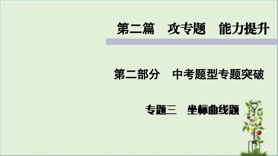 人教版初中生物中考复习--中考题型专题突破-坐标曲线题课件_第1页