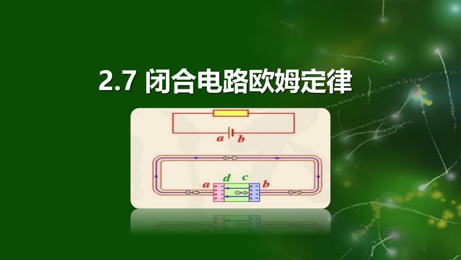 《闭合电路的欧姆定律》说课ppt课件(全国大赛获奖案例)_第1页