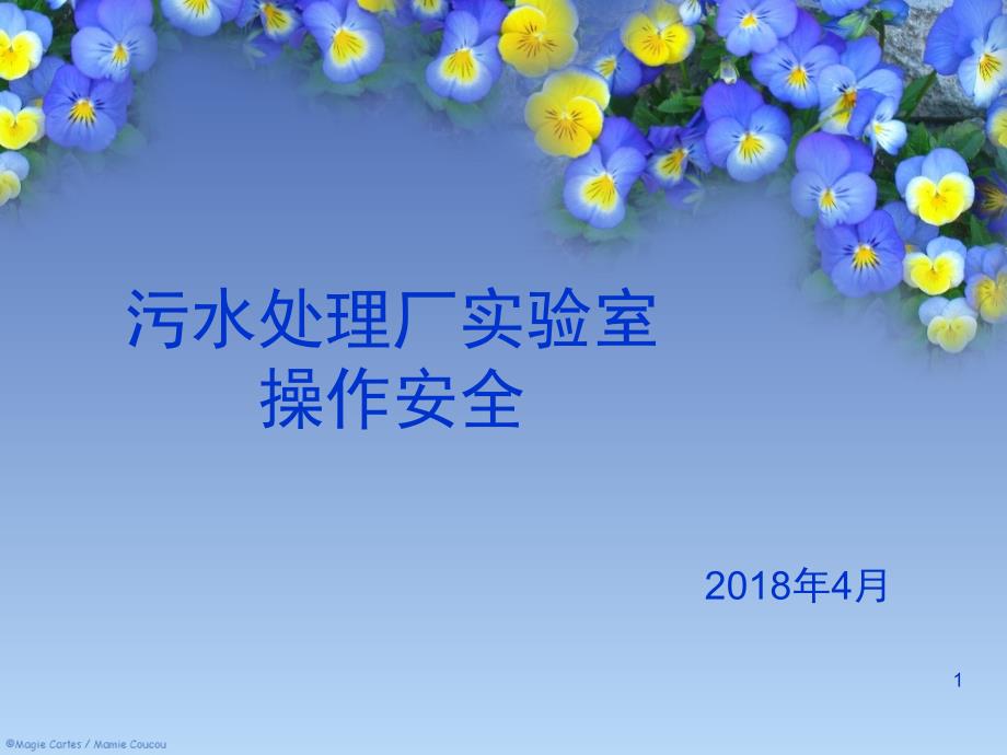 污水处理厂化验室操作安全PPT幻灯片课件_第1页