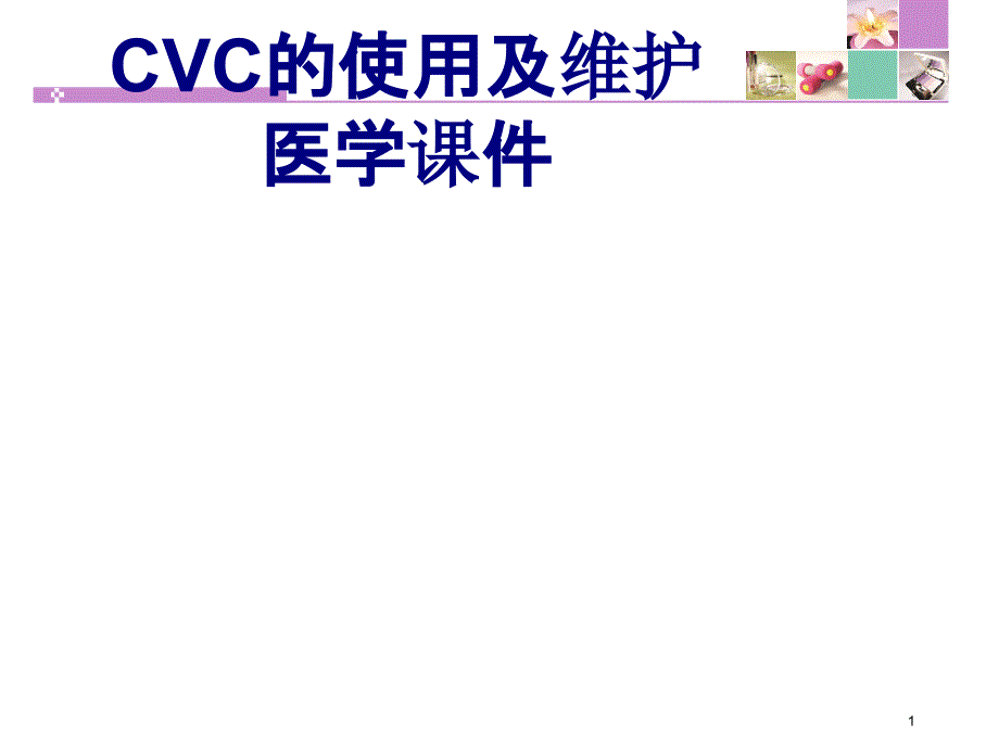 CVC的使用及维护培训ppt课件_第1页