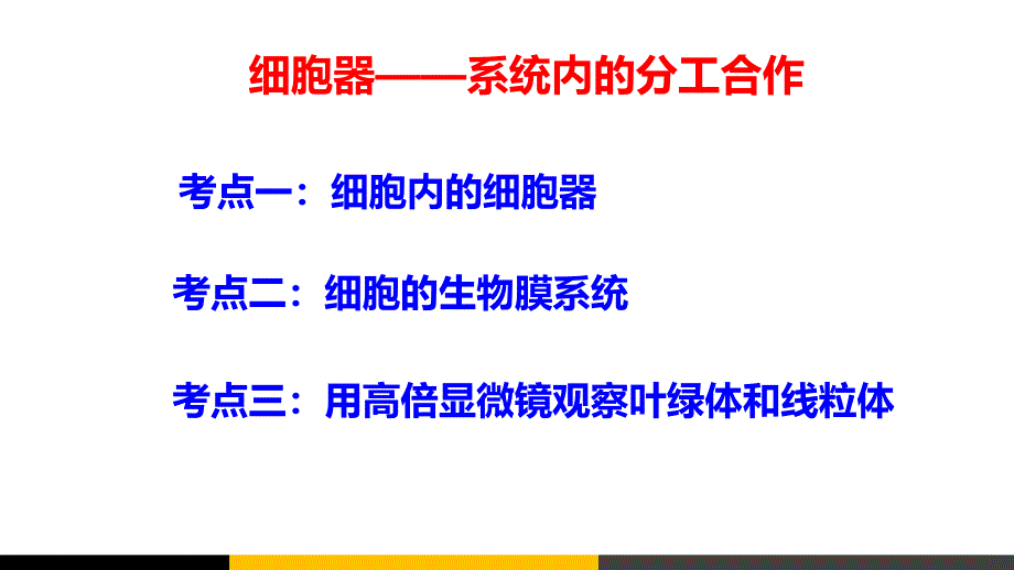 高中生物细胞器系统内的分工合作微课ppt课件_第1页