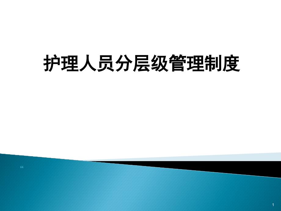 护理人员分级管理制度课件_第1页