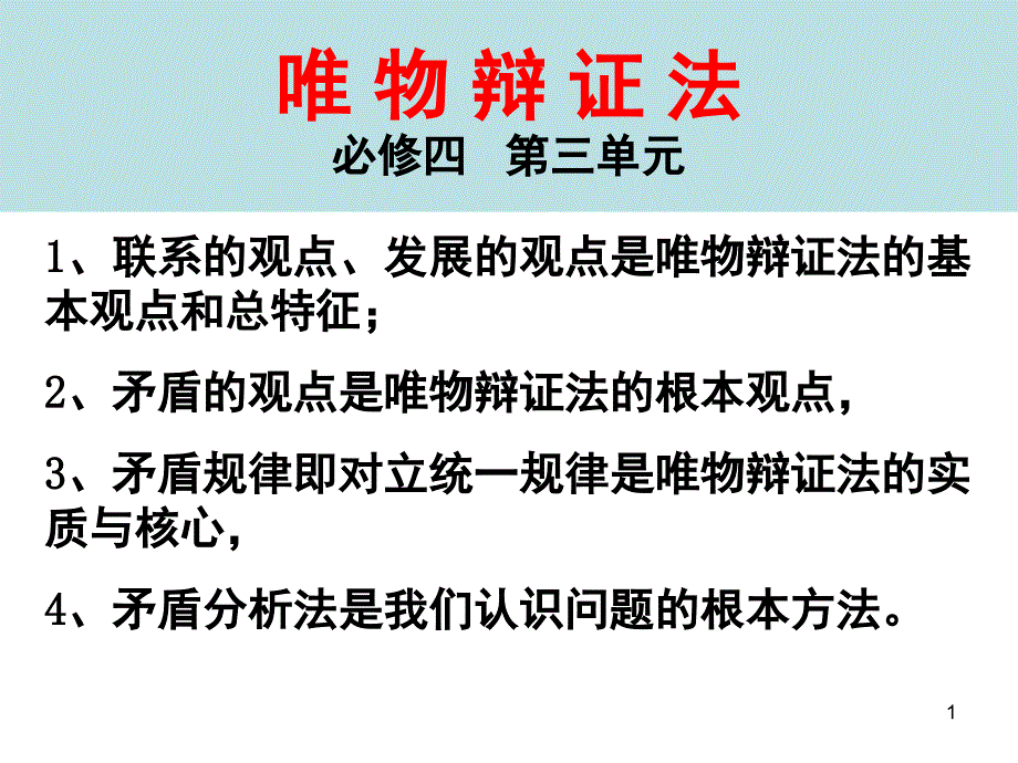 唯物辩证法的原理和方法论整理课件_第1页