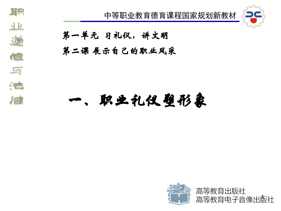 第二课_1职业礼仪塑形象课件_第1页