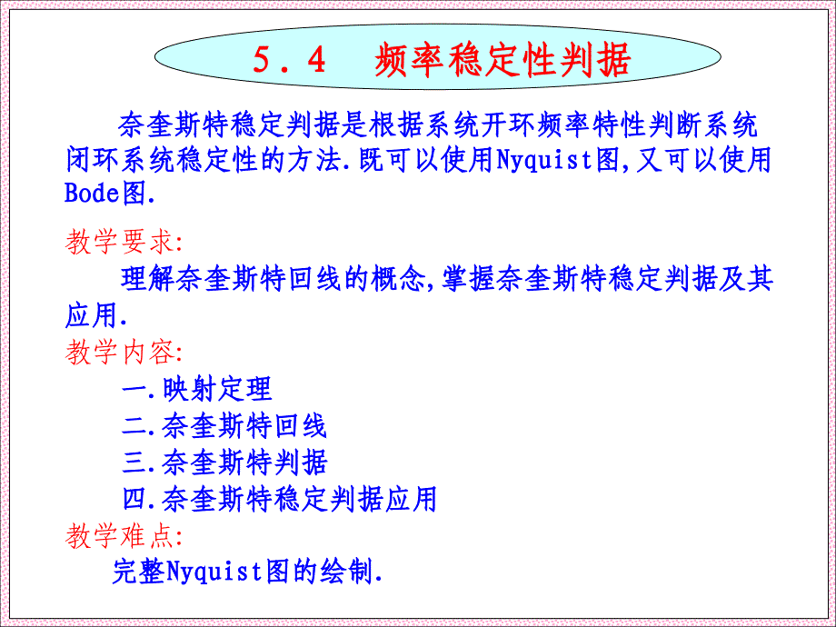 第五章(2)Nyquist稳定判剧课件_第1页