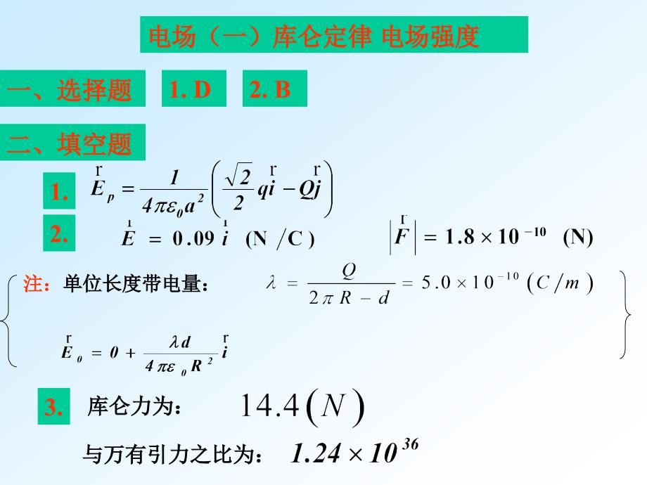 河海大学电磁学作业答案_第1页