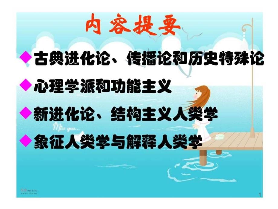 第二章文化人类学的理论流派课件_第1页