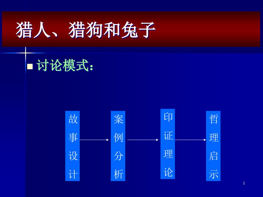 猎人猎狗和兔子课件_第1页