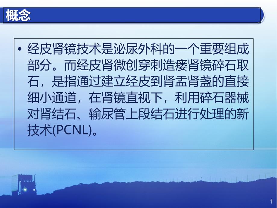 经皮肾镜碎石取石术患者的护理课件_第1页