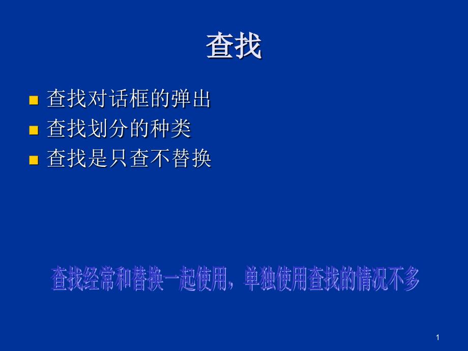 word查找和替换及案例精讲课件_第1页