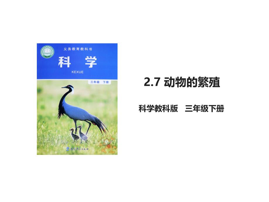 【2020教科版三年级下册科学】二单元2.7-动物的繁殖-课件_第1页