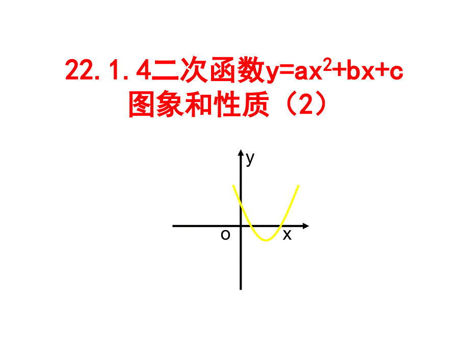 二次函数系数与图象的关系课件_第1页