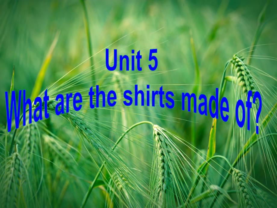 Whatare-the-shirts-made-of-Section-Aa-3c》ppt -新人教版课件_第1页