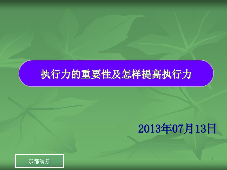 执行力的重要性及怎样提高执行力课件_第1页