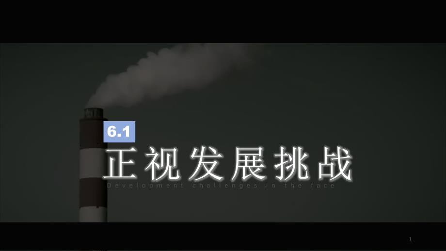 人教版《道德与法治》九年级上册正视发展挑战ppt课件_第1页