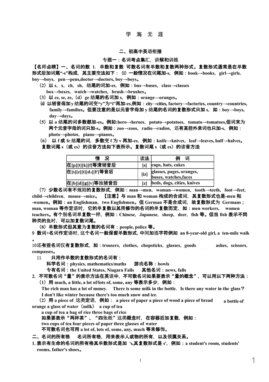 初中升高中英语衔接课件_第1页