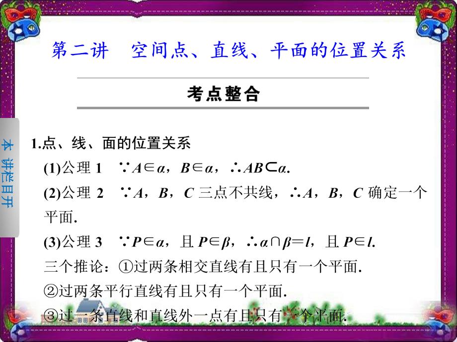 空间点直线-平面的位置关系--公开课一等奖ppt课件_第1页