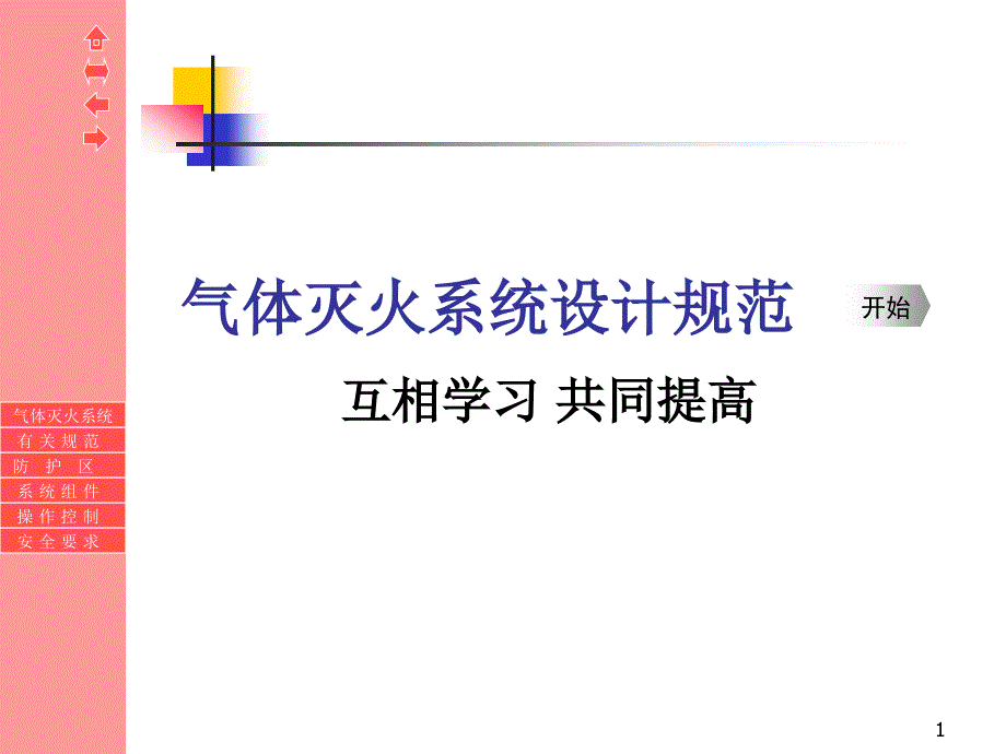 气体灭火系统设计规范培训教材课件_第1页