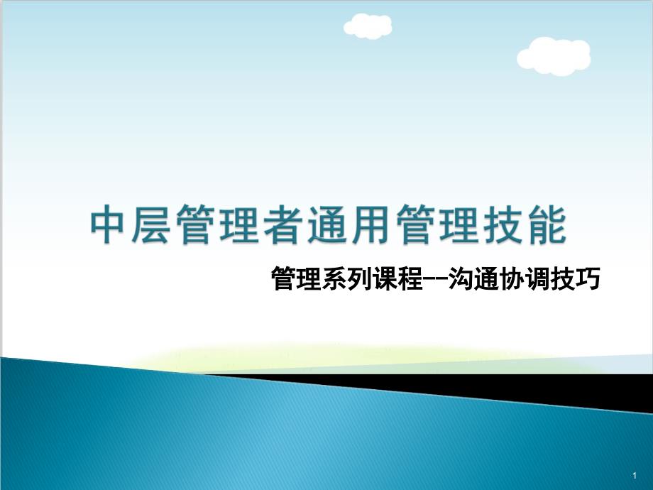 沟通协调技巧培训教材课件_第1页