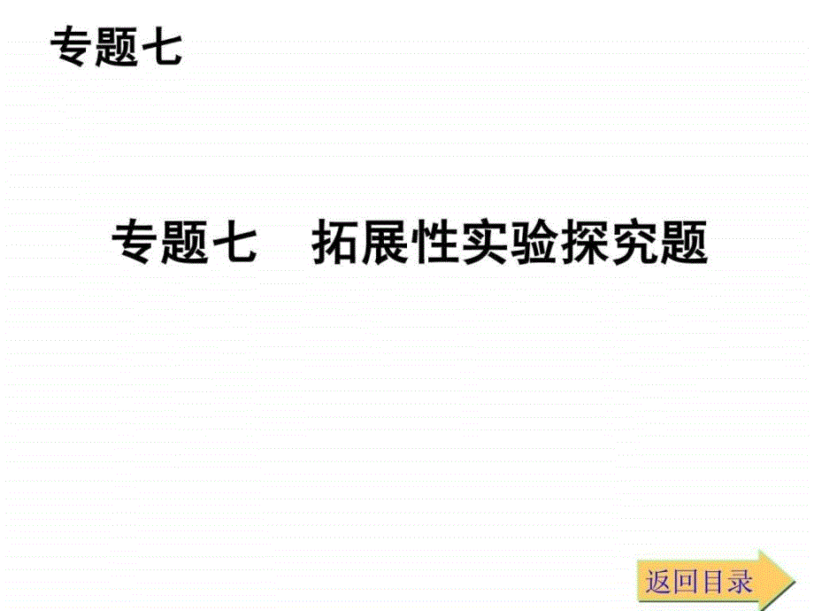 专题七拓展性实验探究题含中考试题_第1页