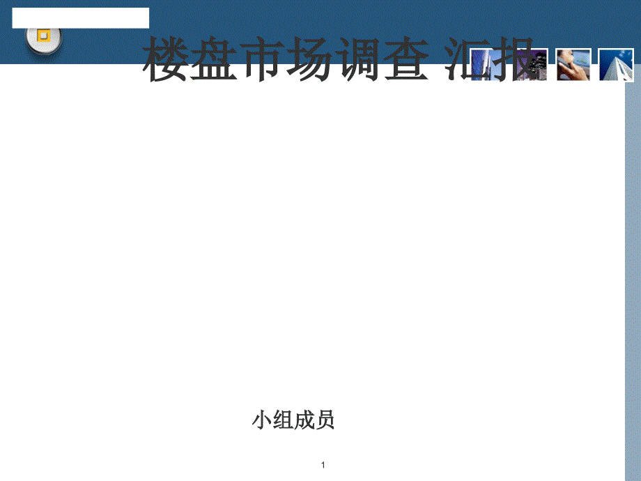 楼盘市场调查汇报课件_第1页