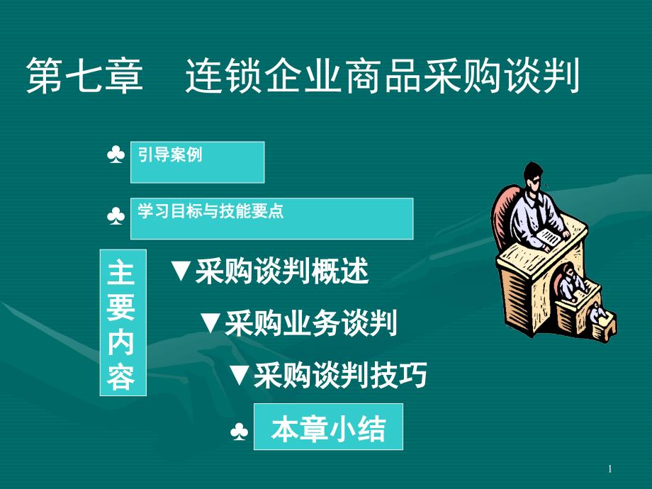 连锁企业商品采购谈判课件_第1页