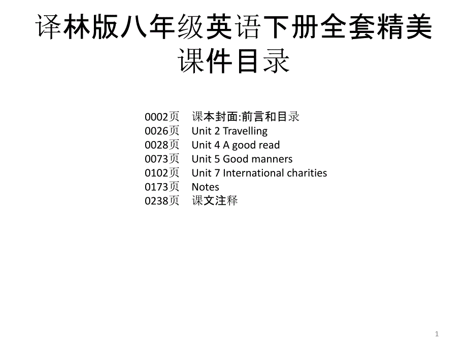 译林版八年级英语下册全套精美ppt课件_第1页