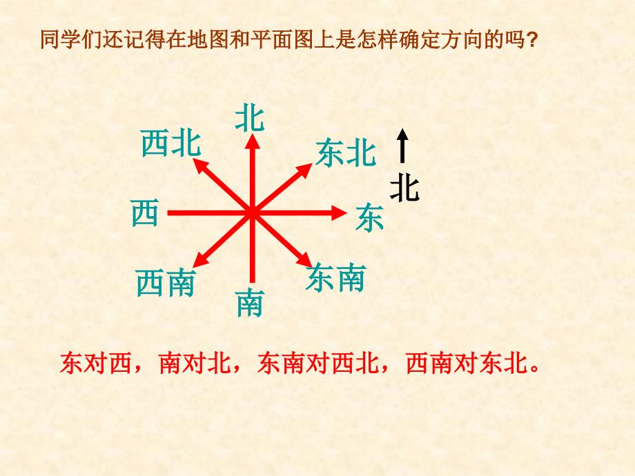 西师大版三年级上册数学位置与方向复习ppt课件_第1页