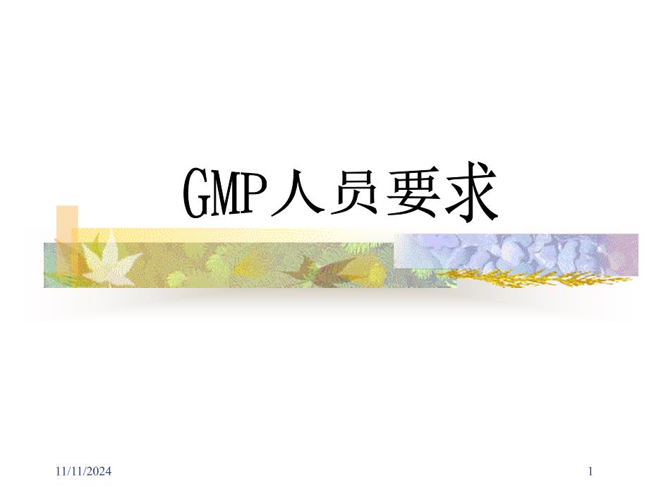 gmp人员要求合集课件_第1页