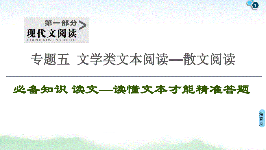 2020-2021學(xué)年新高考語(yǔ)文散文閱讀讀懂文本精準(zhǔn)答題技巧課件_第1頁(yè)