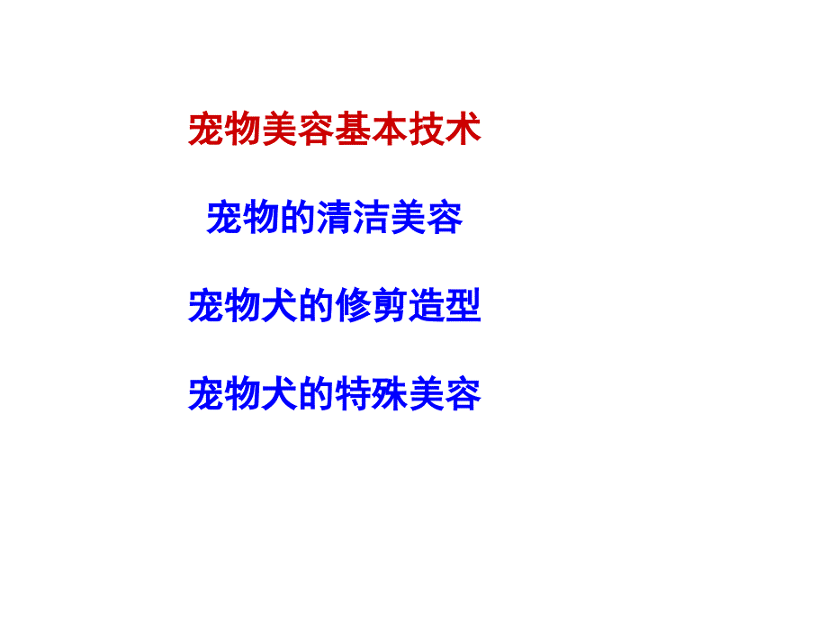 宠物美容与护理1犬猫解剖结构课件_第1页