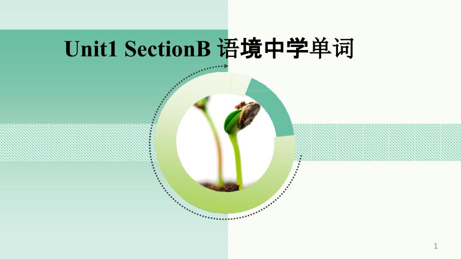 人教版英语七年级上-Unit1_SectionB_语境中学单词课件_第1页