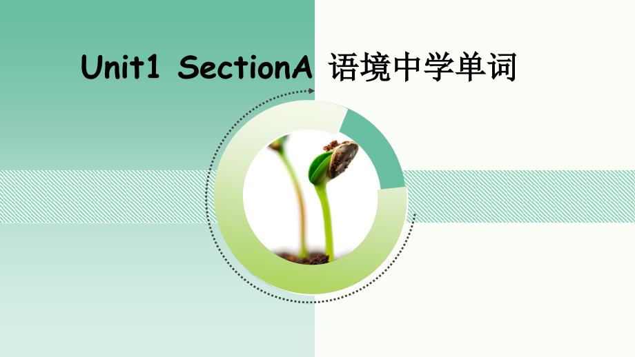 九年级Unit1_SectionA_语境中学单词课件_第1页