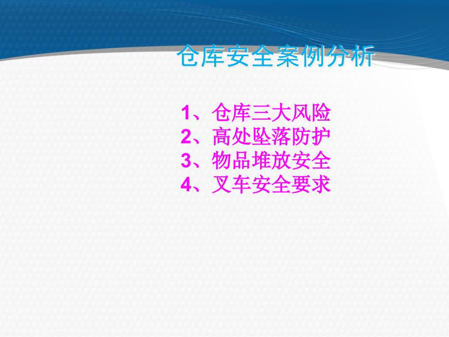 仓库安全案例分析ppt课件_第1页