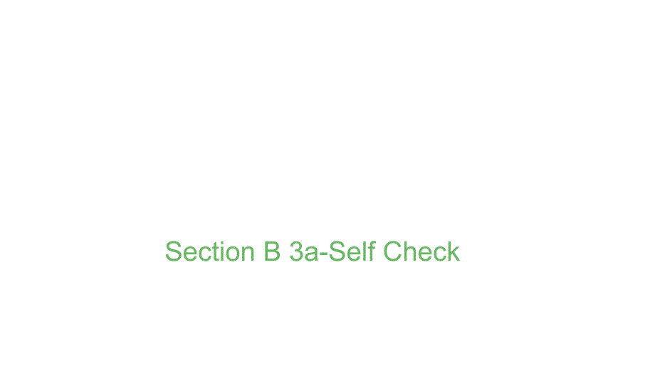 人教版七年级英语上册Unit-1-Section-B-3a-Self-Check课件_第1页