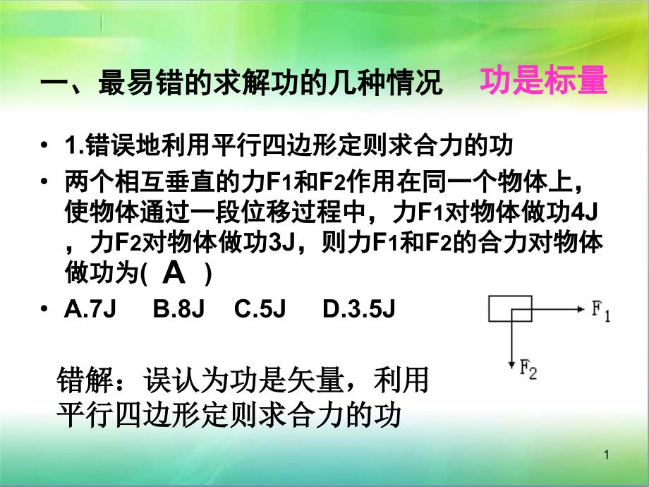 专题机械能及其守恒定律课件_第1页