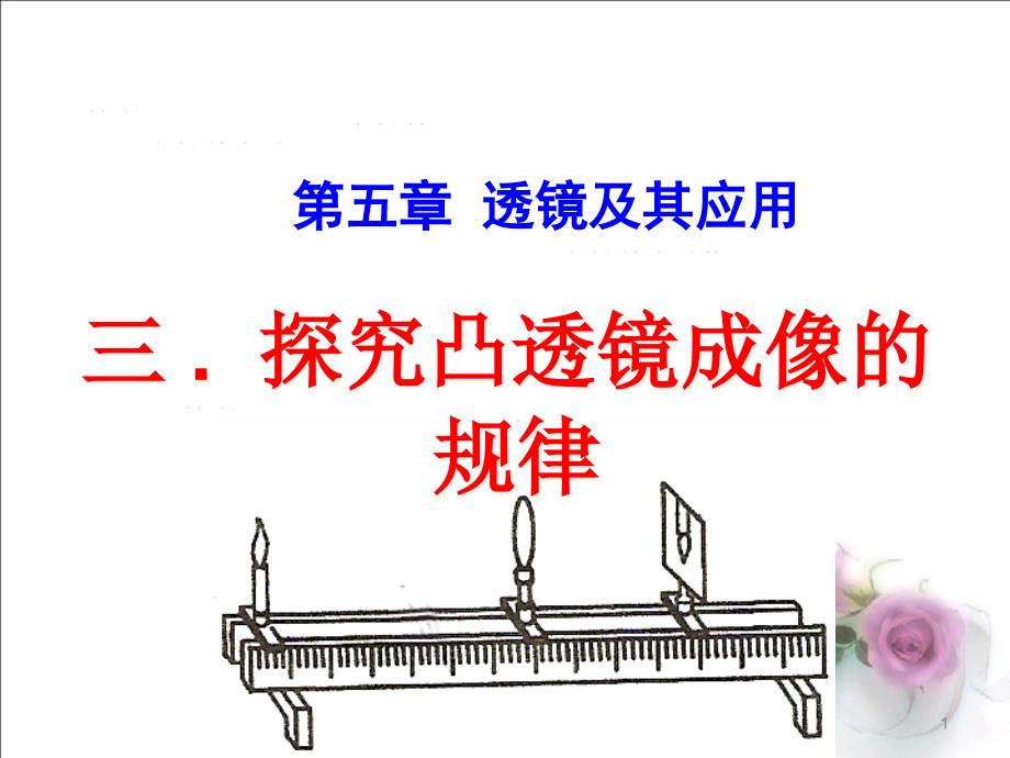 探究凸透镜成像规律(flash动画)文稿课件_第1页