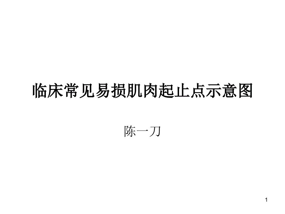 临床常见易损肌肉起止点示意图课件_第1页