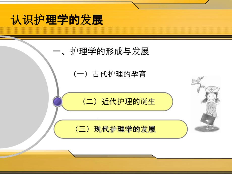 护理基础任务二认识护理学的发展课件_第1页