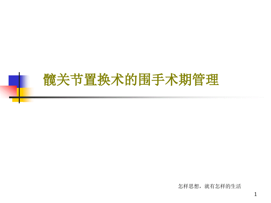 髋关节置换术的围手术期管理-ppt课件_第1页