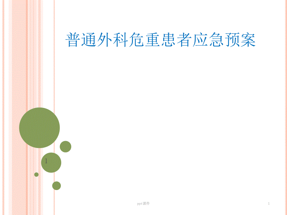 普通外科危重患者应急预案--课件_第1页