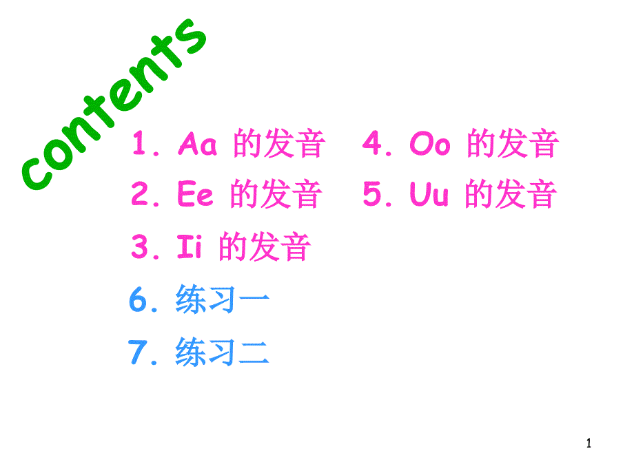 四年级英语音标发音教学课件_第1页