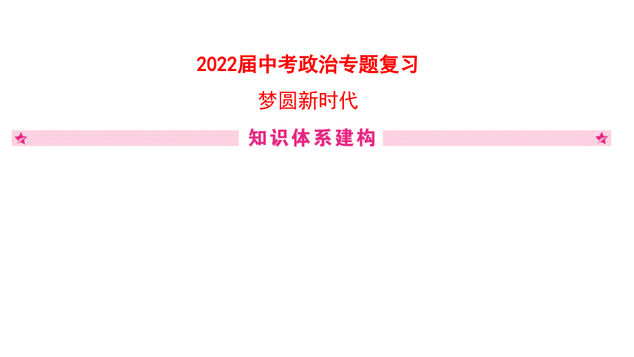 2022届中考政治专题复习梦圆新时代课件_第1页