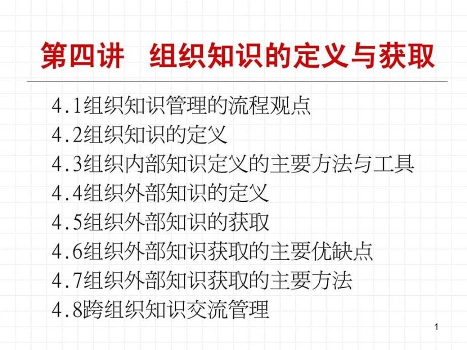 知识管理组织知识的定义与获取课件_第1页