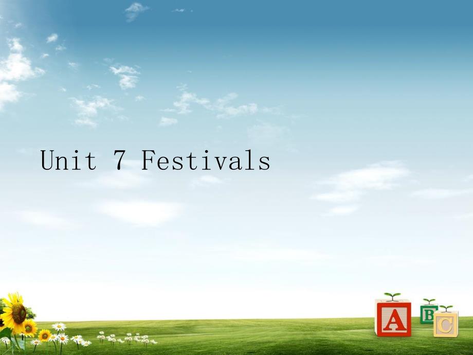 英语二年级上人教版(新起点)《Unit-7-Festivals》ppt课件_第1页