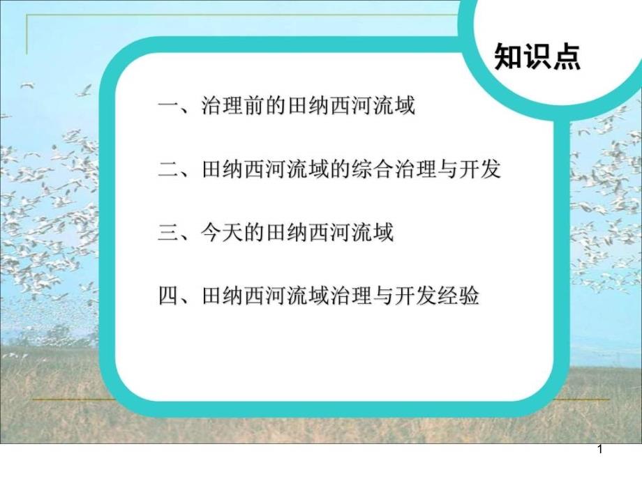 流域综合治理与开发以田纳西河流域为例湘教版课件_第1页